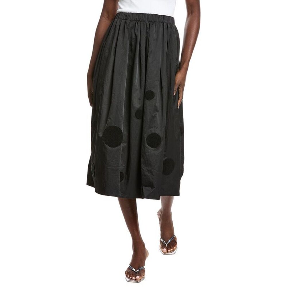 Gracia Womens  Floral Puffy Skirt, Black
